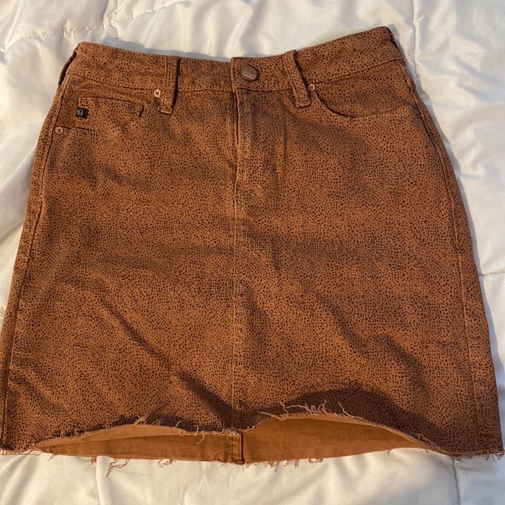 Dear John Patterned jean skirt